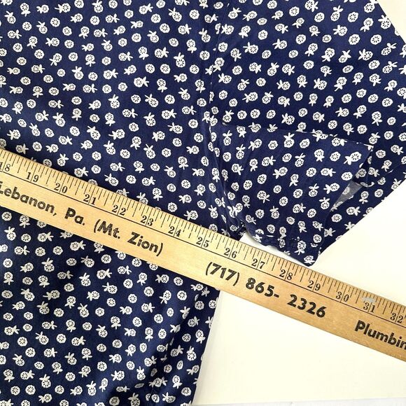 Rye Hawker Rye Mens Button Down Short Sleeve Navy Size XXL Floral Regular Fit - Picture 4 of 8